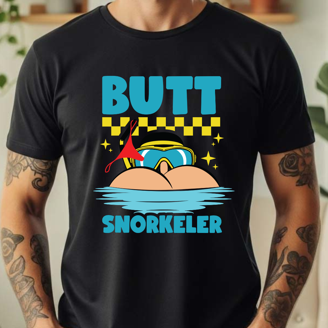 Butt Snorkeler - Full Color DTF T-Shirt Transfer - 405