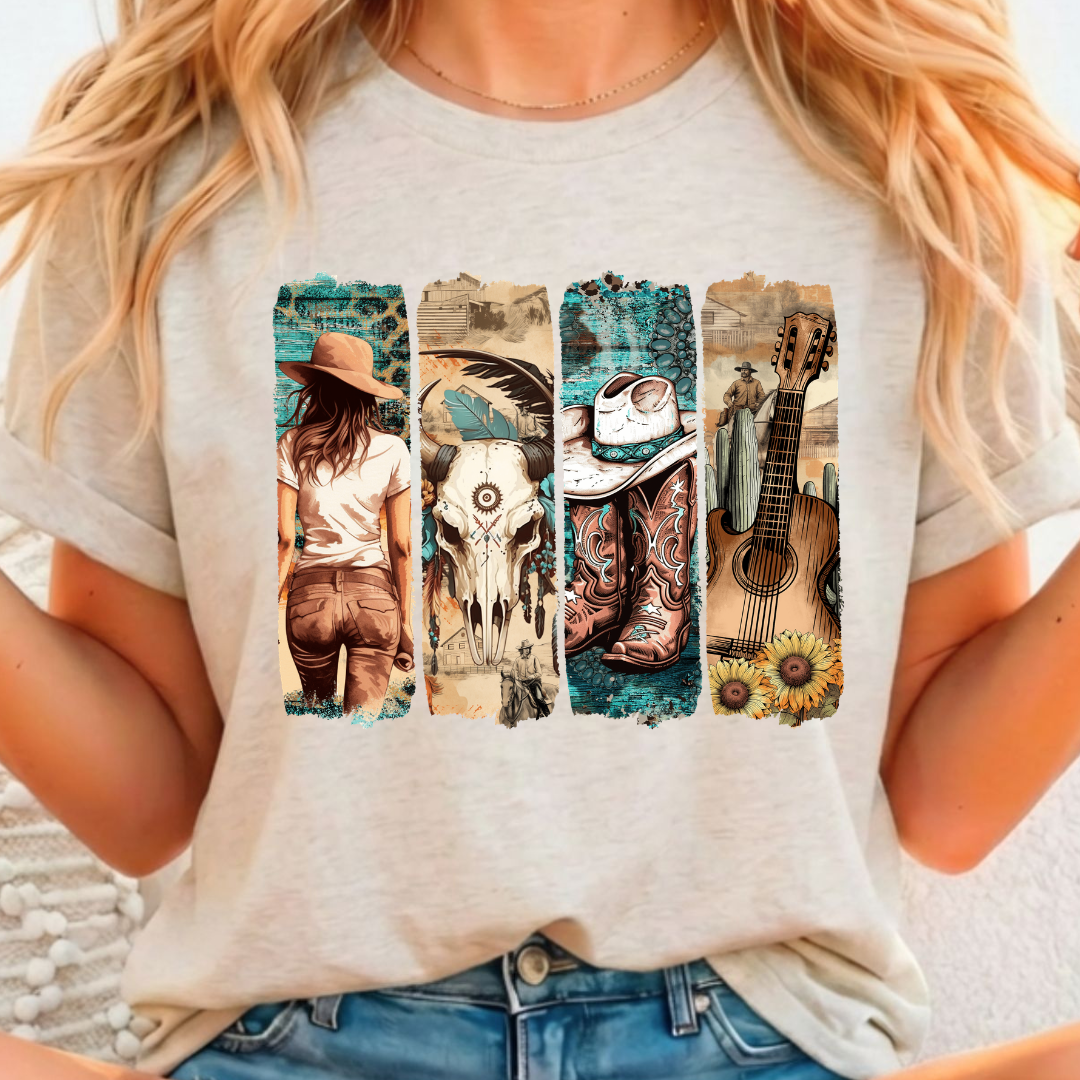 Country - Full Color DTF T-Shirt Transfer - 406