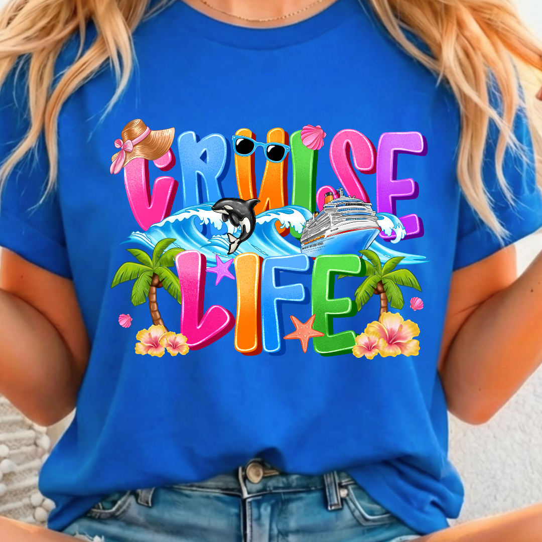 Cruise Life 2 Full Color DTF T-Shirt Transfer - 370
