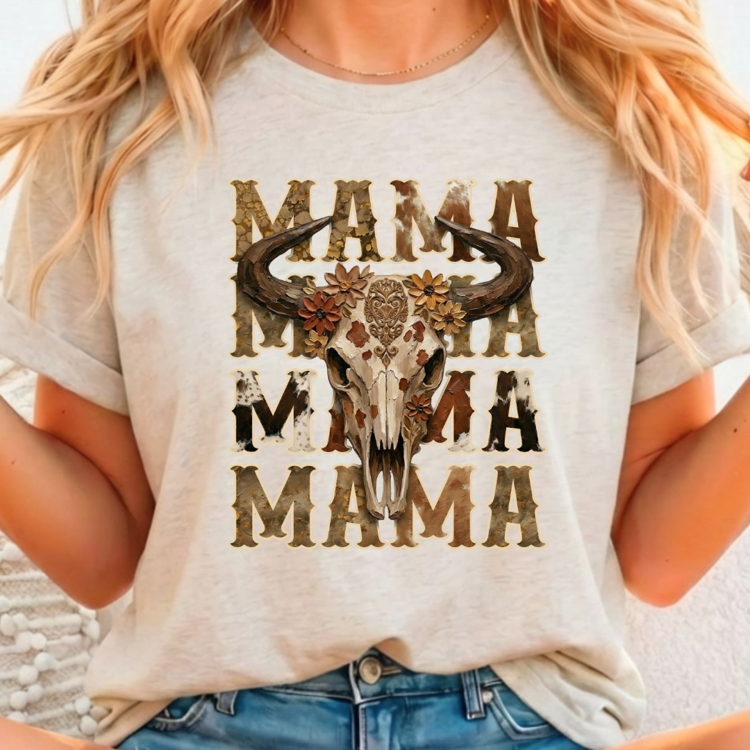 Mama Cow - Full Color DTF T-Shirt Transfer - 384