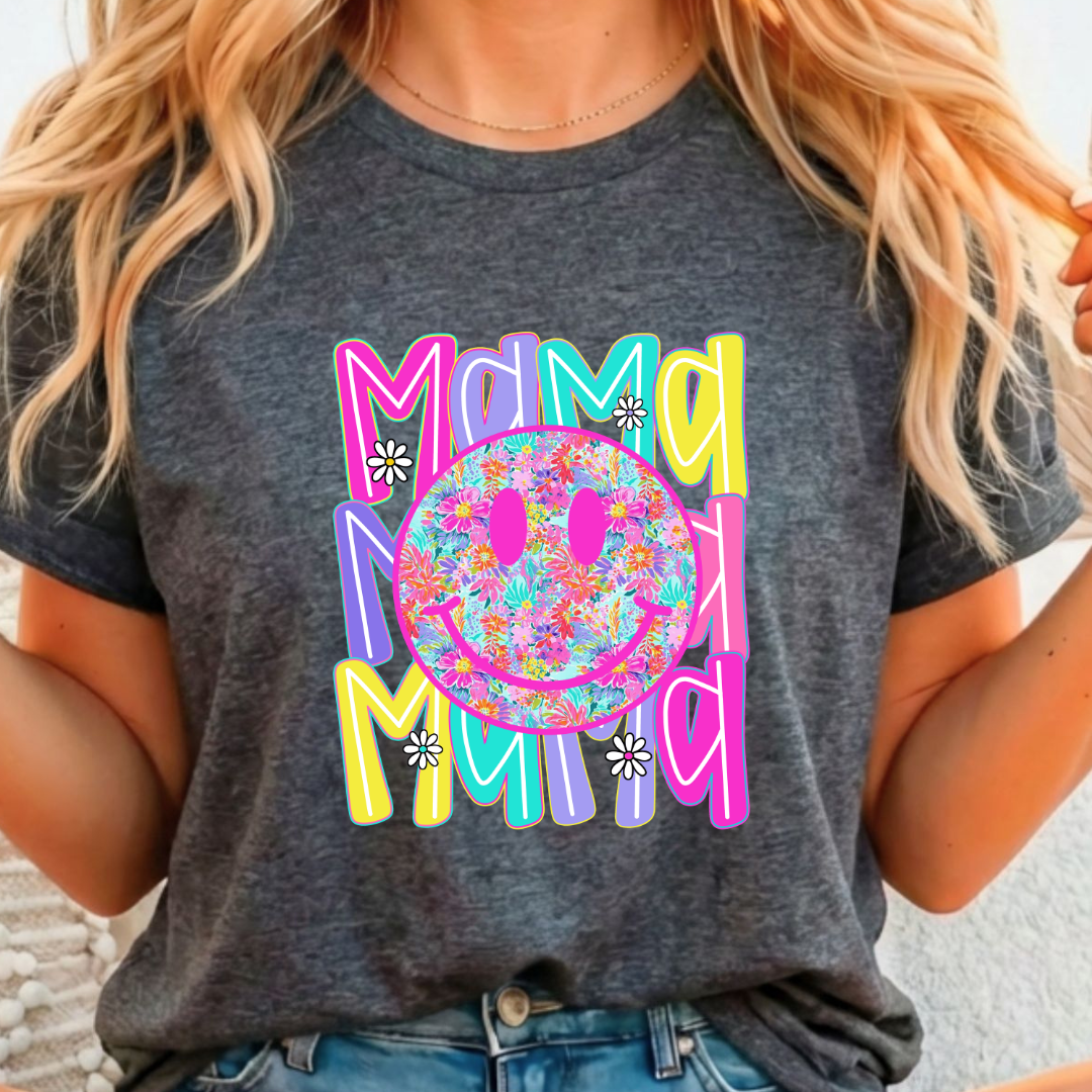 Mama Smile Face - Full Color DTF T-Shirt Transfer - 409