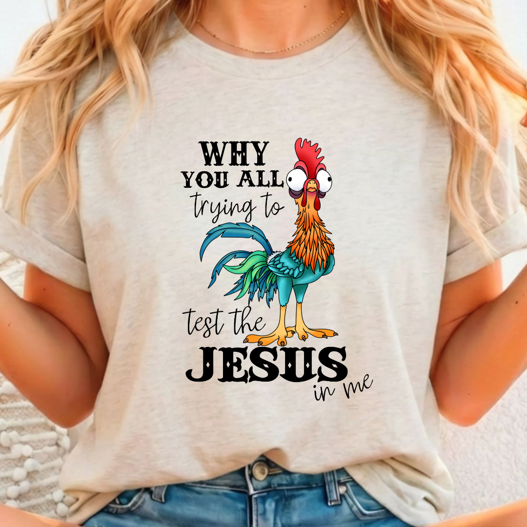 Hei Hei Chicken - Full Color DTF T-Shirt Transfer - 389