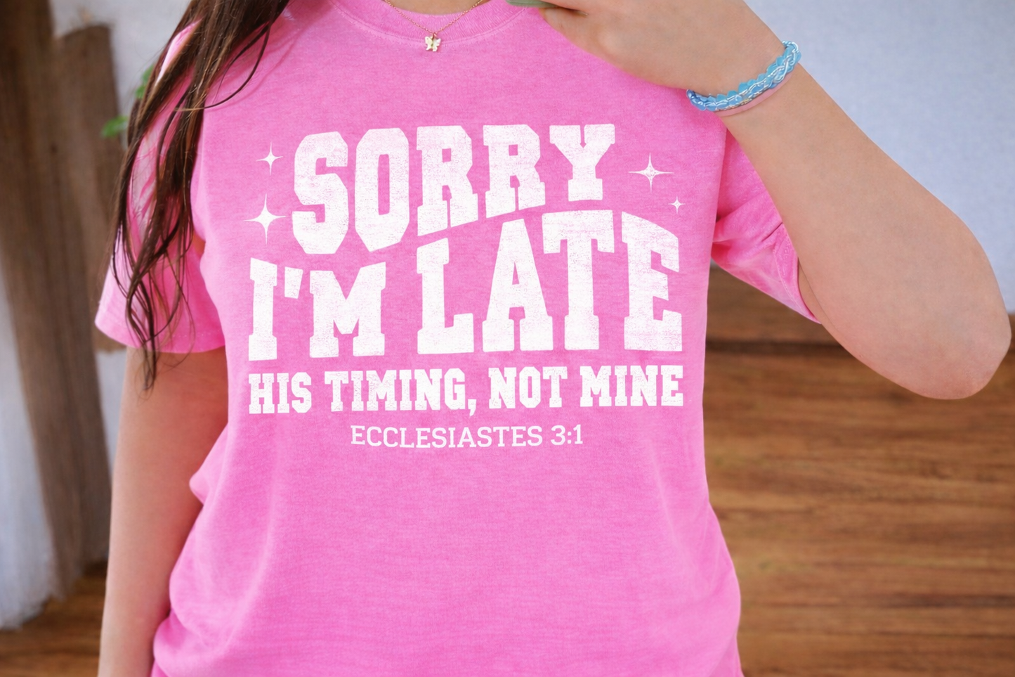 Sorry I'm Late -  Single Color Screen Print - B14