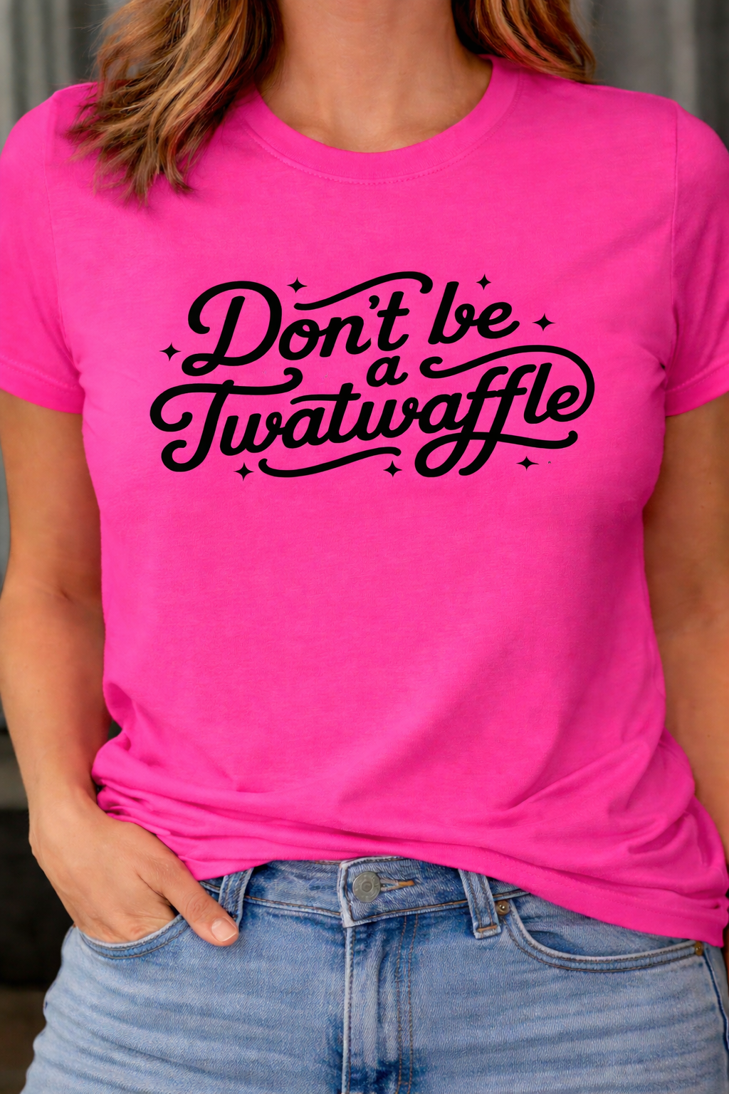 Don't be a Twatwaffle -  Single Color Screen Print - J17