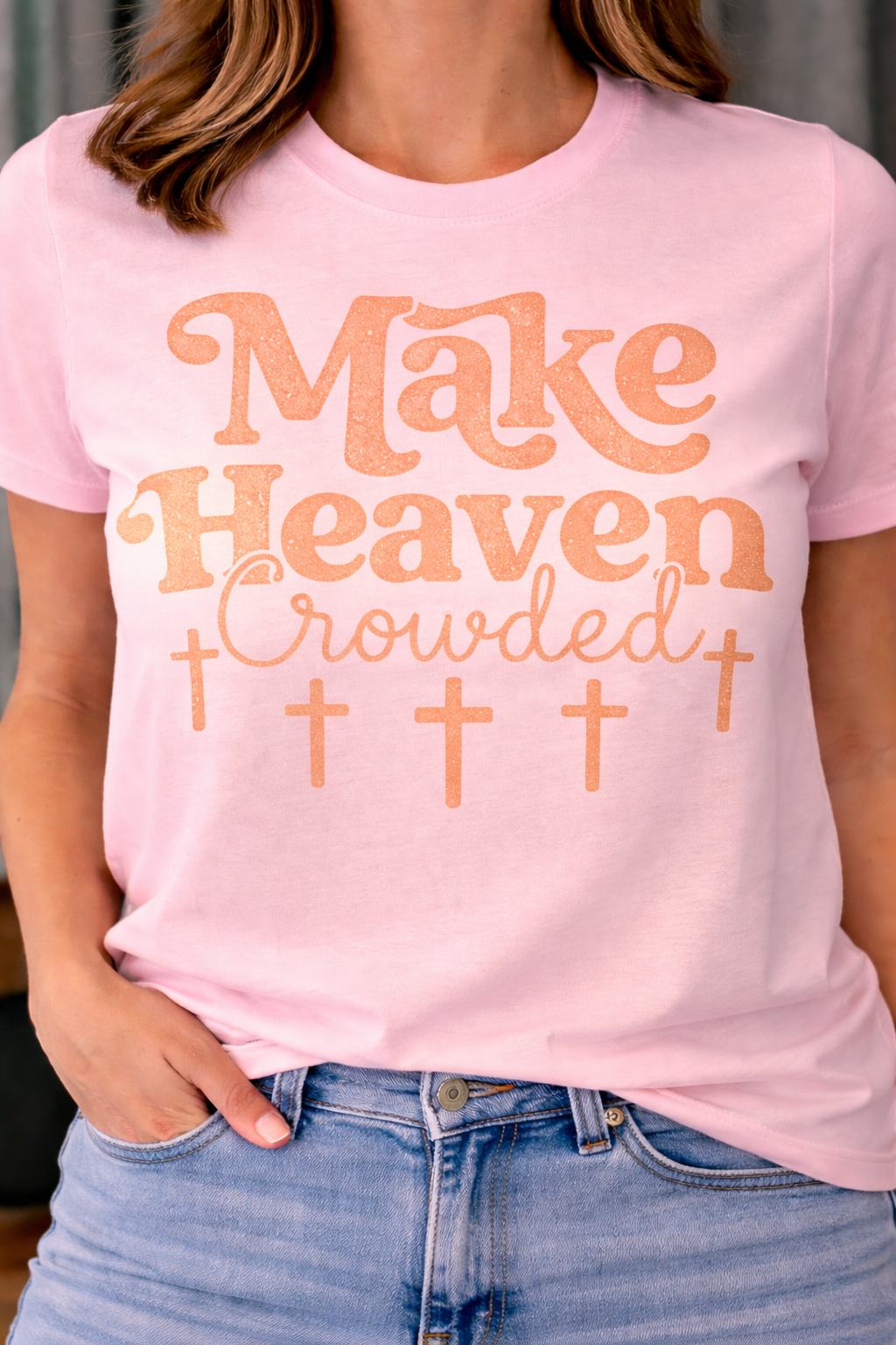 Make Heaven Crowded -  Single Color Screen Print - J14