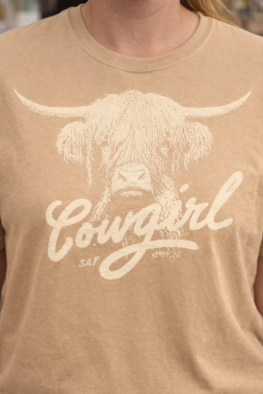 Cowgirl - Single Color Screen Print - K13