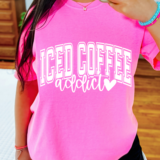 Ice Coffee Addict -  Single Color Screen Print - D15