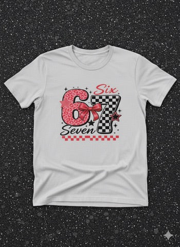 67 W/ Bow Full Color DTF T-Shirt Transfer