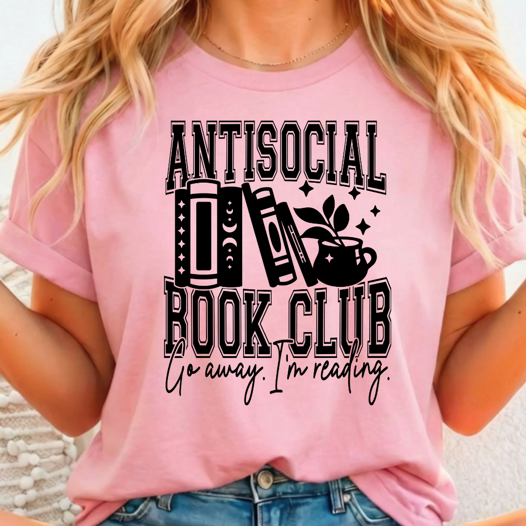 Anti Social Book Club -  Single Color Screen Print - I5