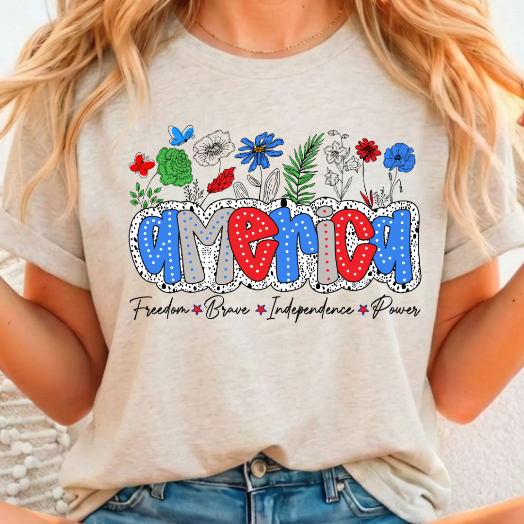 America Freedom - Full Color DTF T-Shirt Transfer - 340