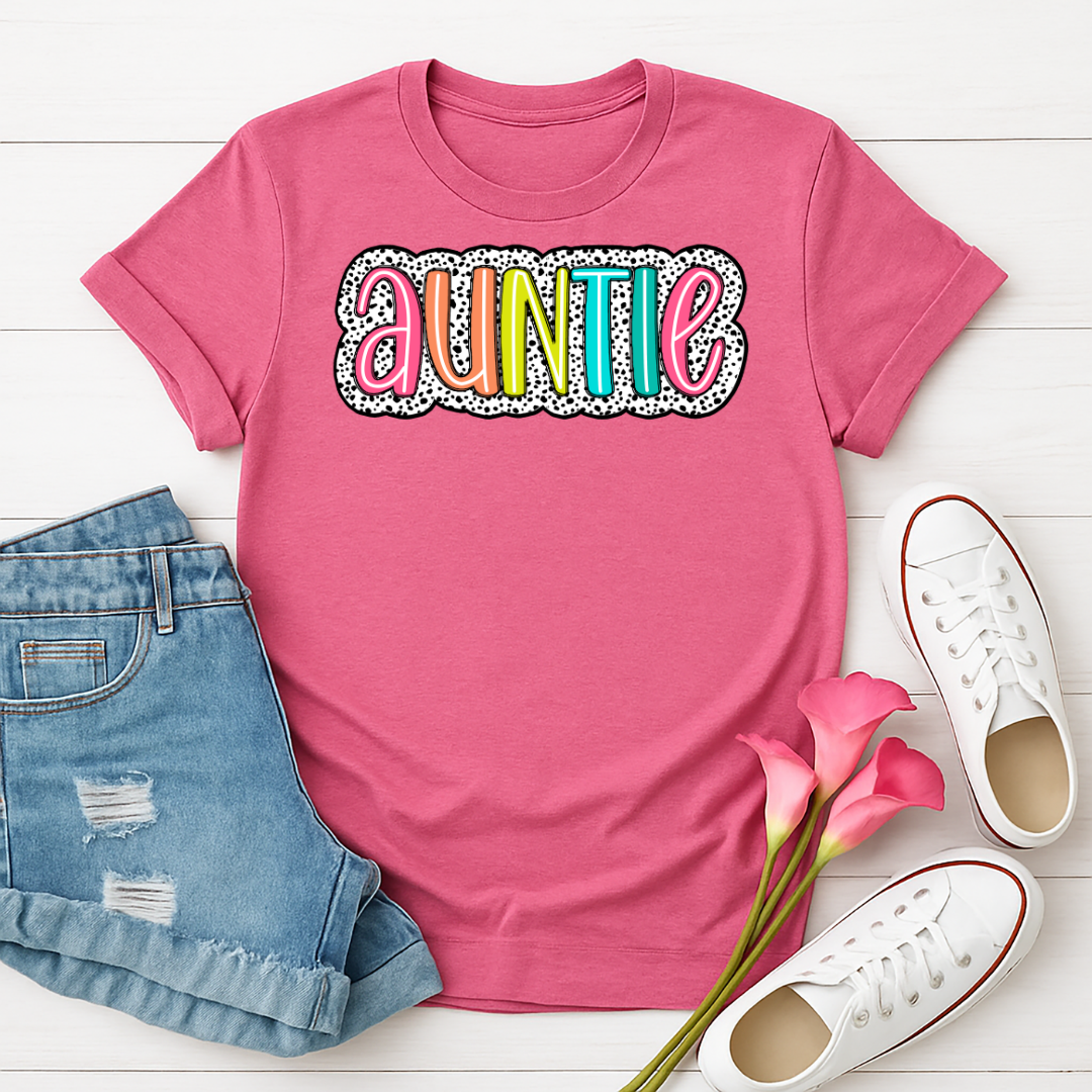 Auntie Dots - Full Color DTF T-Shirt Transfer - Adult Size - 15