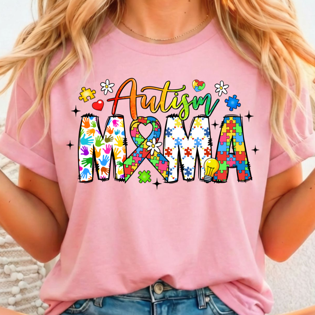 Autism Mama Full Color DTF T-Shirt Transfer - 137