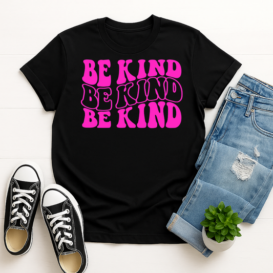 Be Kind -  Single Color Screen Print - Adult Size