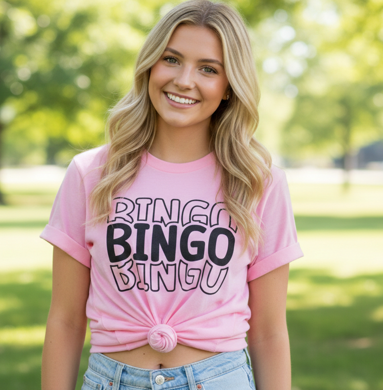 Bingo -  Single Color Screen Print - I18