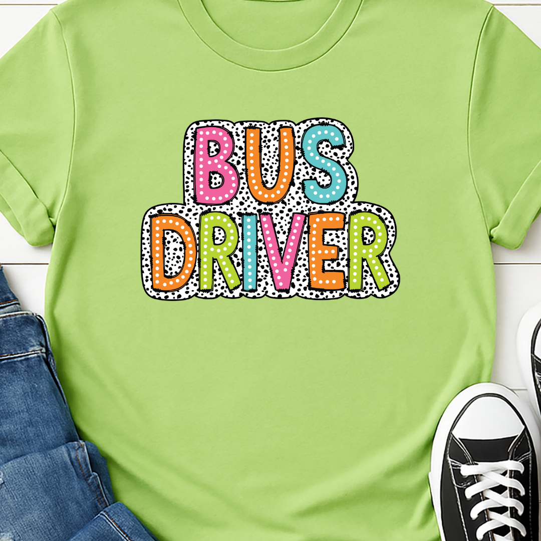 Bus Driver Full Color DTF T-Shirt Transfer - 30
