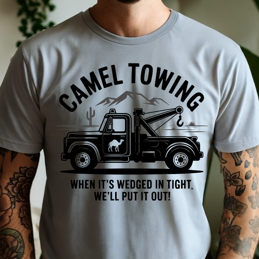 Camel Towing - Full Color DTF T-Shirt Transfer - Adult Size - 220