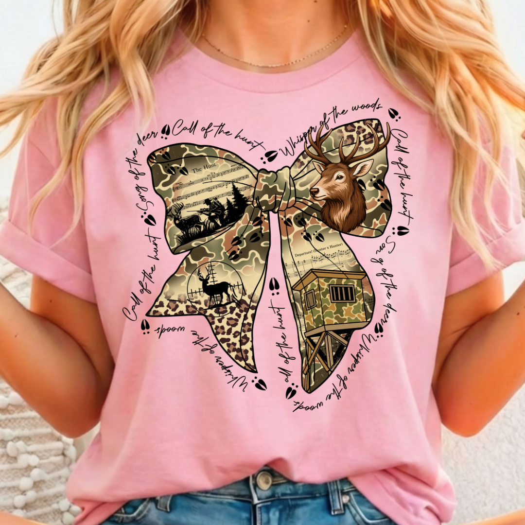 Camo Bow - Call of the Hunt Full Color DTF T-Shirt Transfer - 6