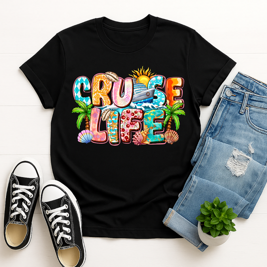 Cruise Life - Full Color DTF T-Shirt Transfer - Adult Size