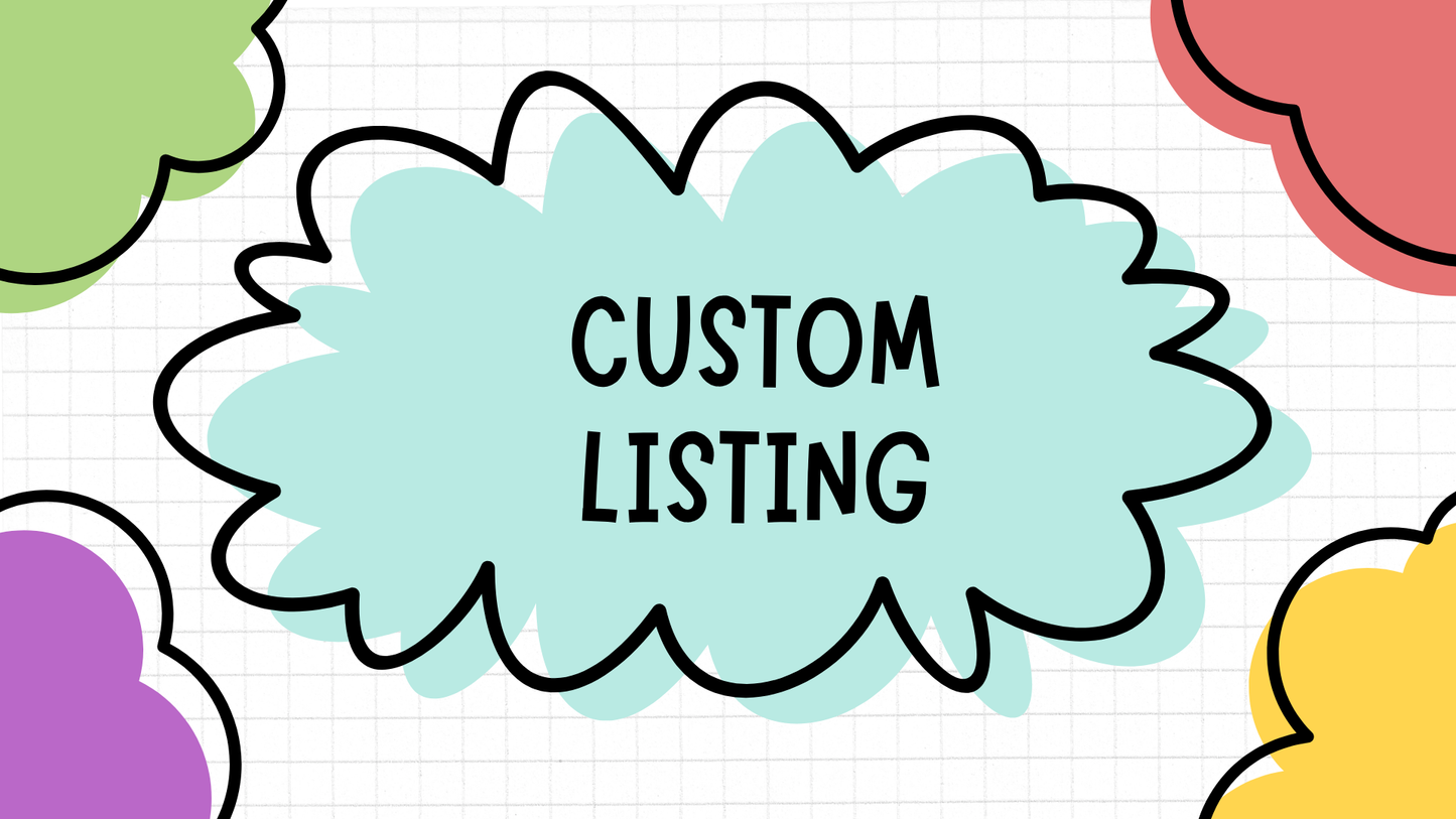 Custom Listing for April