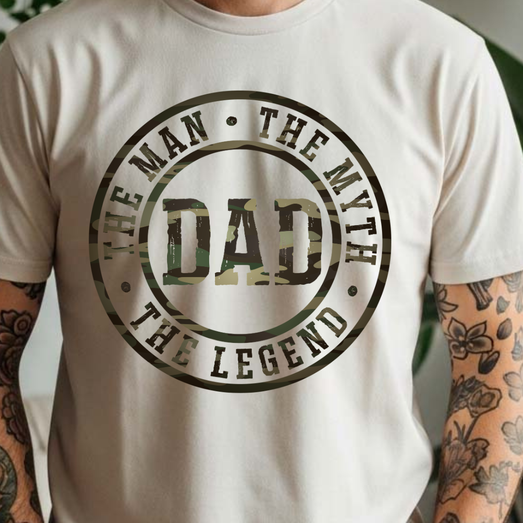 Dad Circle - Full Color DTF T-Shirt Transfer - 380