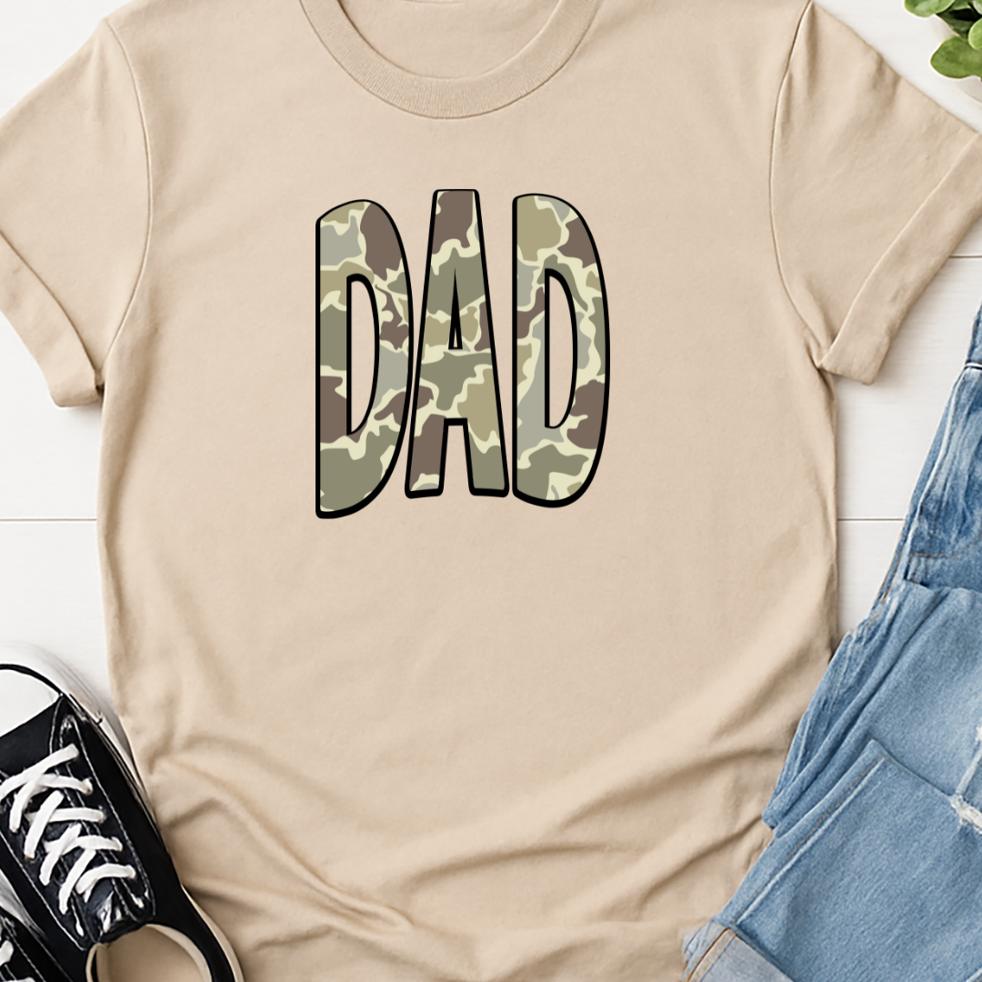 Dad Camo - Full Color DTF T-Shirt Transfer