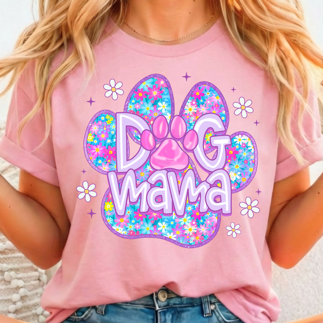 Dog Mama Full Color DTF T-Shirt Transfer - 72