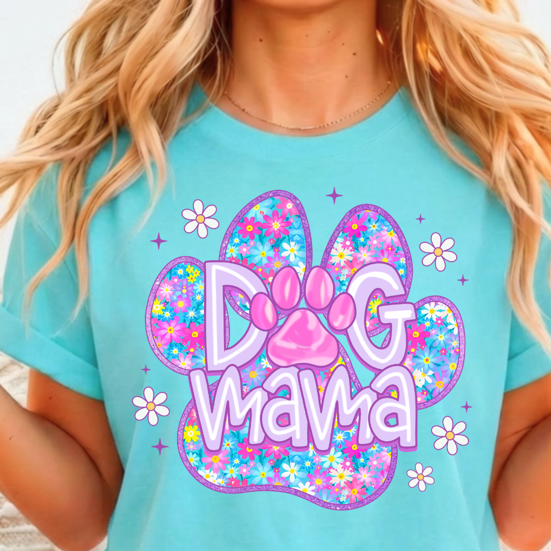 Dog Mama Full Color DTF T-Shirt Transfer - 72