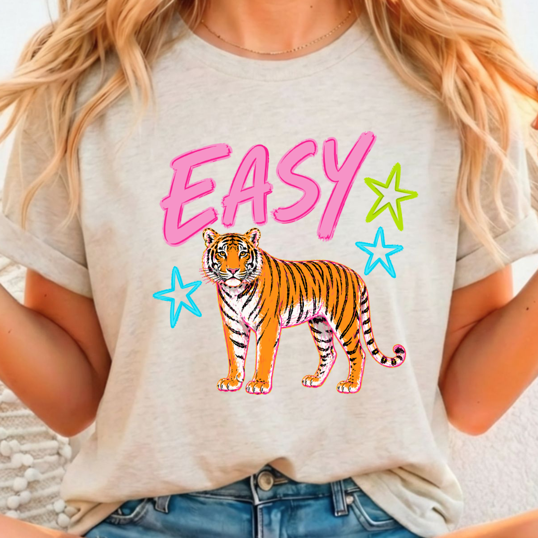 Easy Tiger - Full Color DTF T-Shirt Transfer - 436