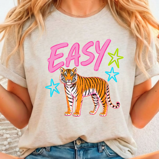 Easy Tiger - Full Color DTF T-Shirt Transfer - 436