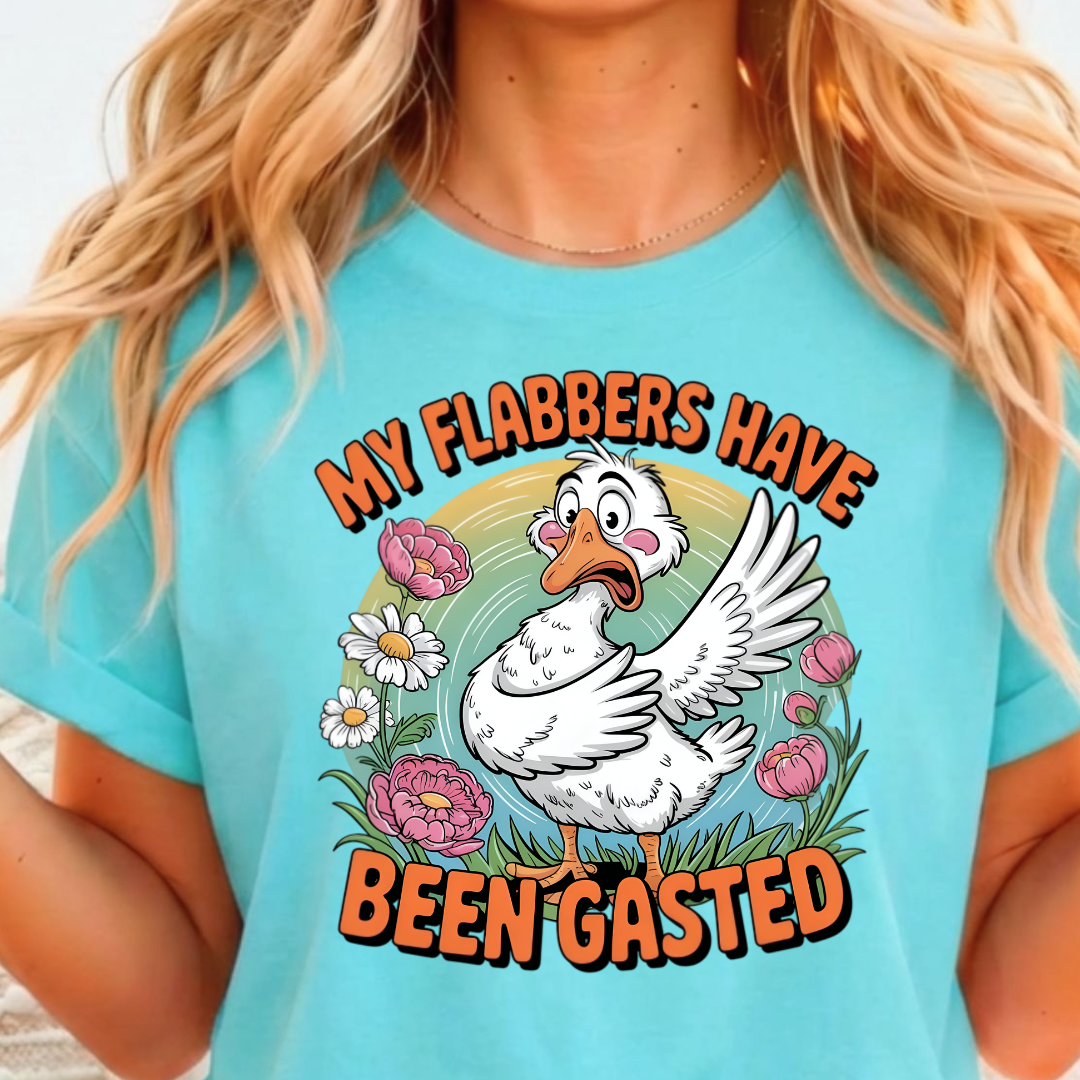 My Flabbers Have Been Gasted - Full Color DTF T-Shirt Transfer - 378