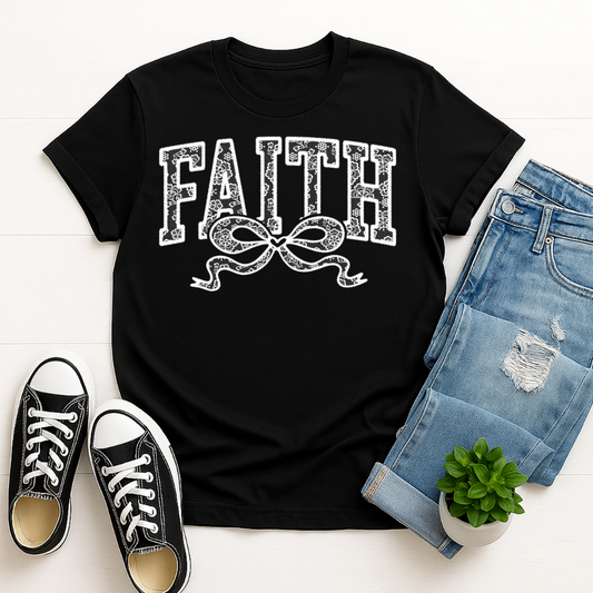 Faith Lace -  Single Color Screen Print - Adult Size