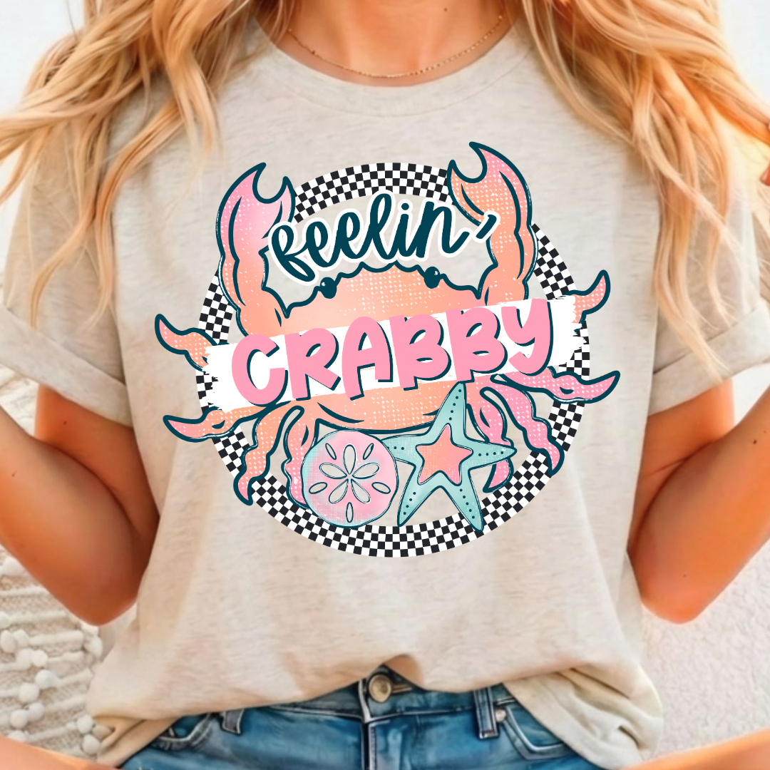 Feelin' Crabby - Full Color DTF T-Shirt Transfer - 439