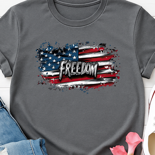 Freedom Flag Full Color DTF T-Shirt Transfer