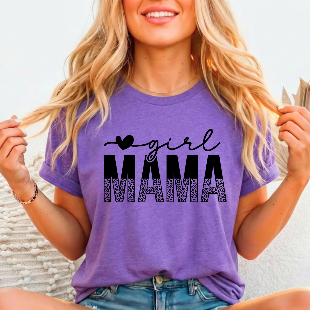 Girl Mama  -  Single Color Screen Print - C20