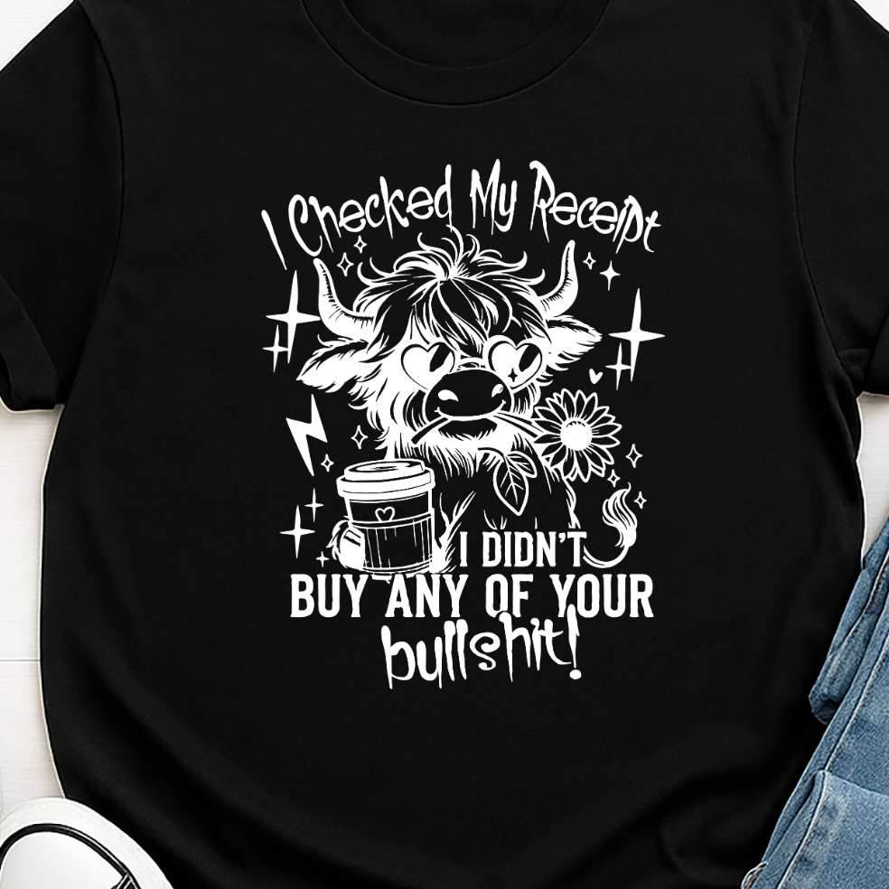 I checked my Receipt -   Single Color Screen Print A