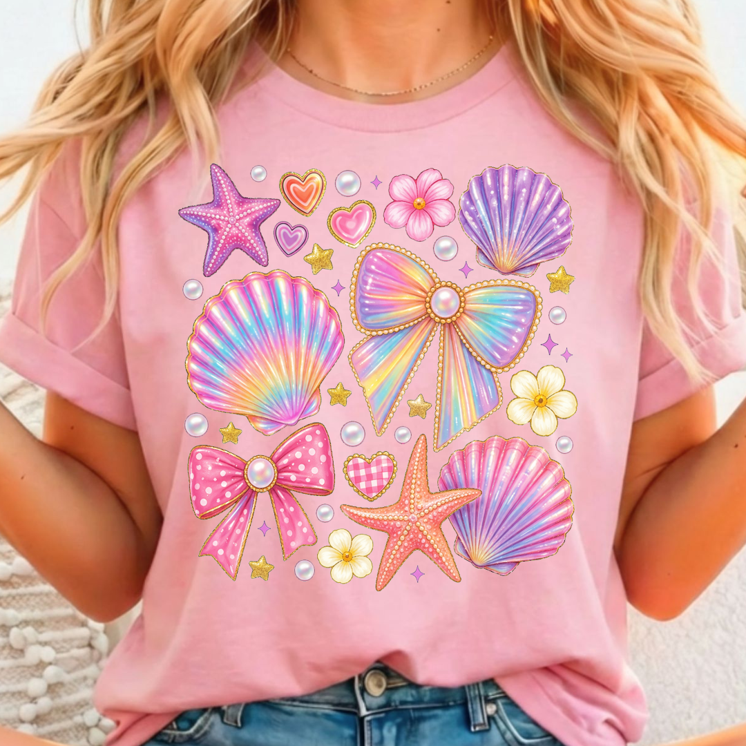 Iridescent Shells - Full Color DTF T-Shirt Transfer - 443