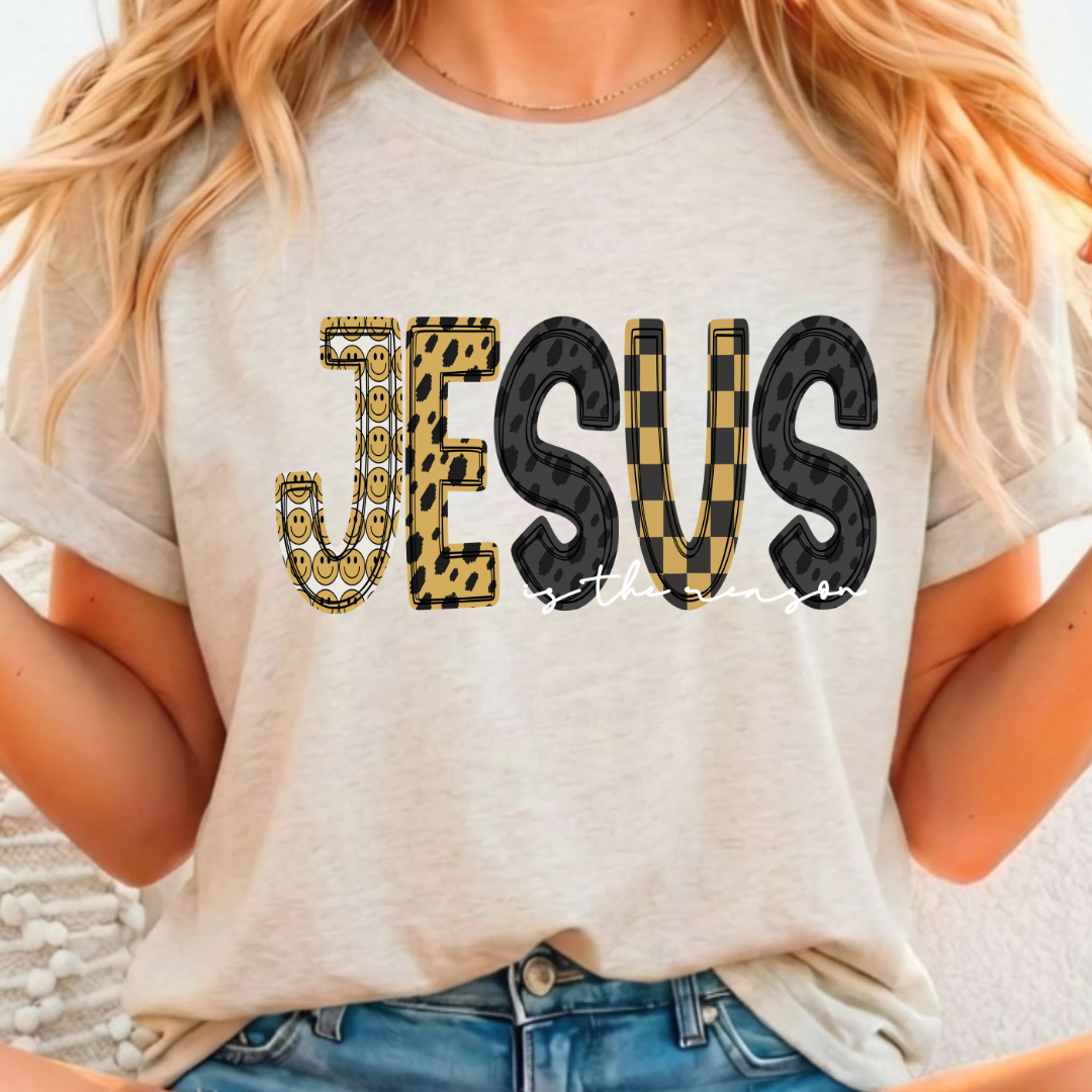 Jesus is the Reason - Full Color DTF T-Shirt Transfer - 314