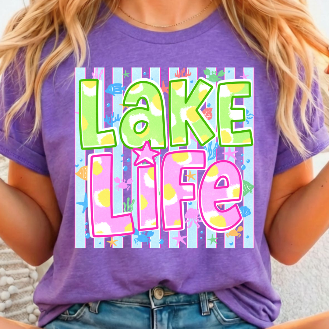 Lake Life Full Color DTF T-Shirt Transfer - 421