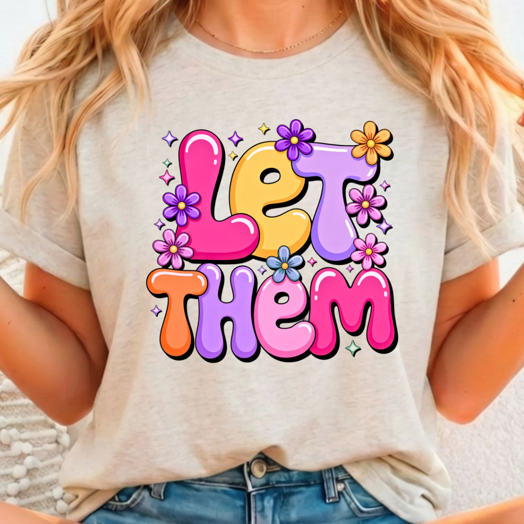 Let Them Bubbly - Full Color DTF T-Shirt Transfer - 323