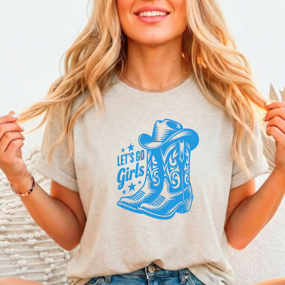 Lets Go Girls  -  Single Color Screen Print