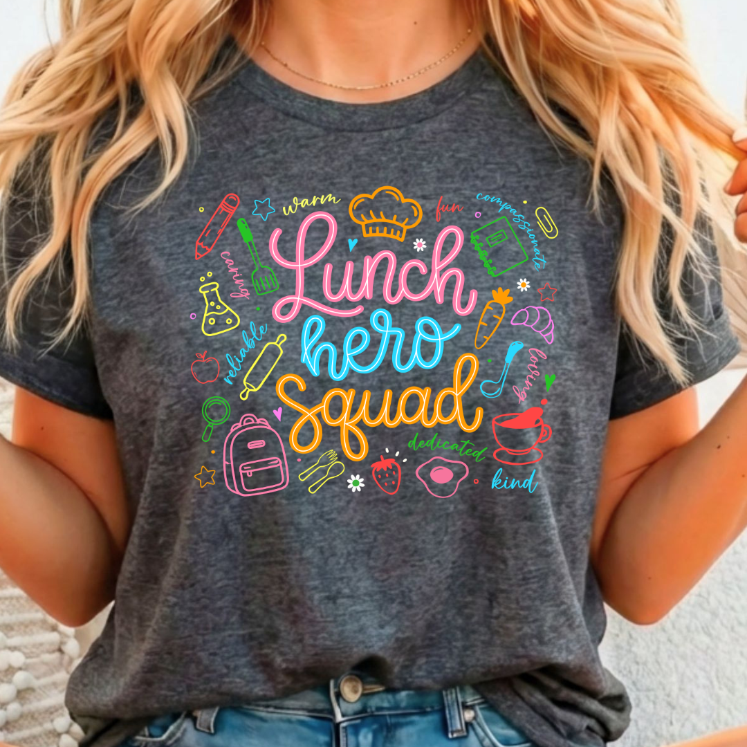 Lunch Squad Hero - Full Color DTF T-Shirt Transfer - 21