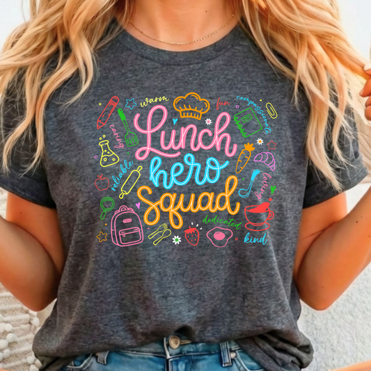 Lunch Squad Hero - Full Color DTF T-Shirt Transfer - 21