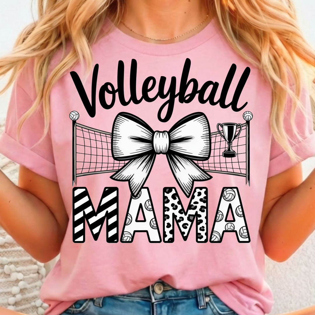 Mama Volleyball Full Color DTF T-Shirt Transfer - 147