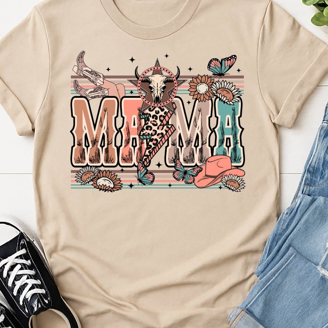 Mama Western - Full Color DTF T-Shirt Transfer