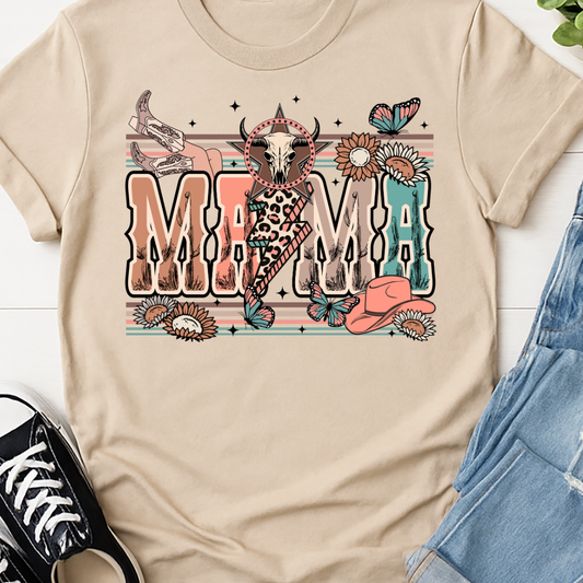 Mama Western - Full Color DTF T-Shirt Transfer