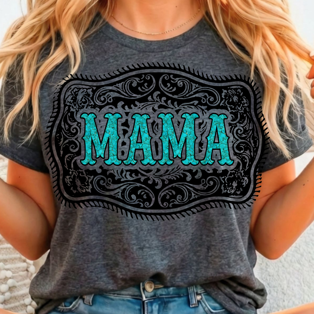 Mama Western Full Color DTF T-Shirt Transfer - 148