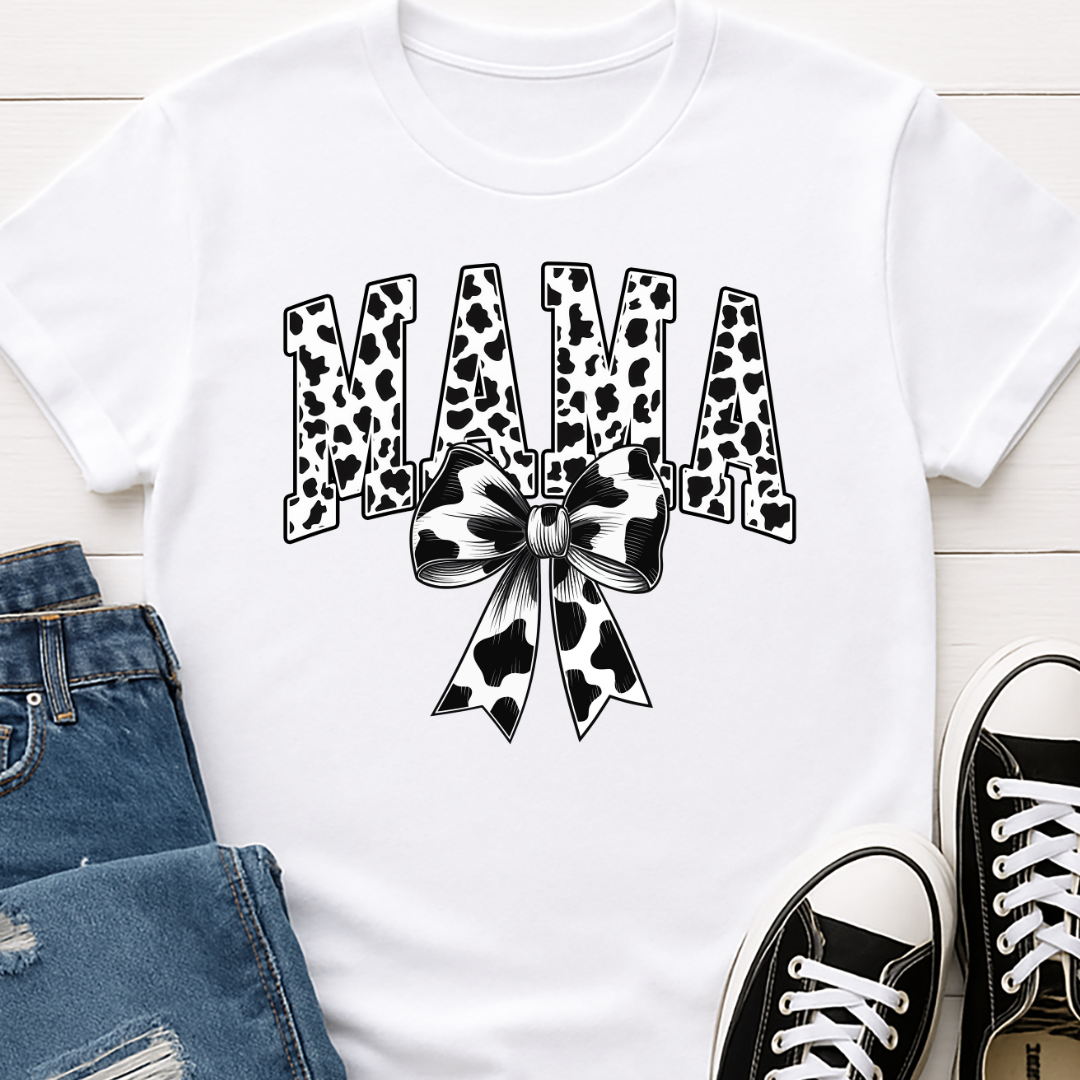 Mama Cow Print -   Single Color Screen Print