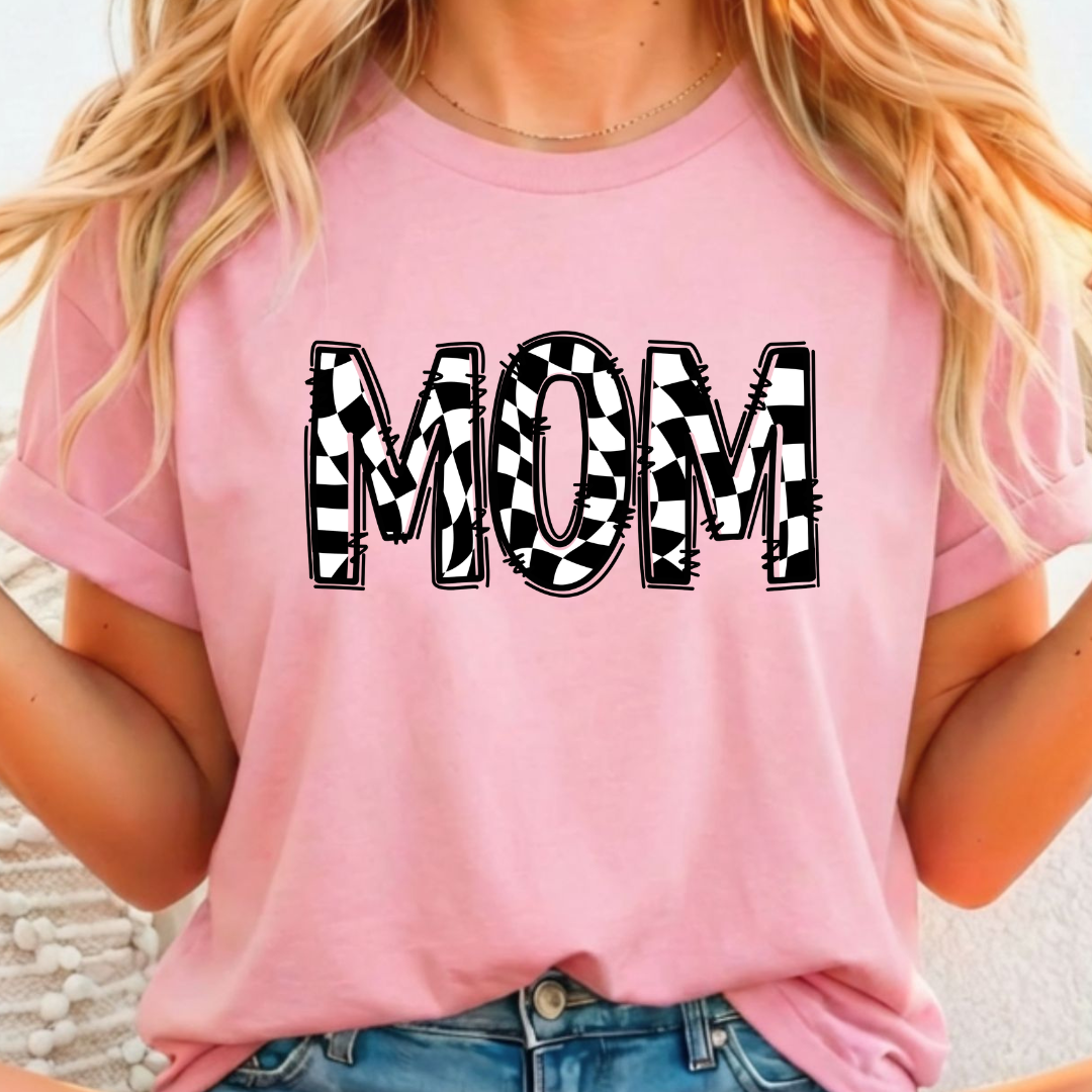Mom Checkered Full Color DTF T-Shirt Transfer - 165