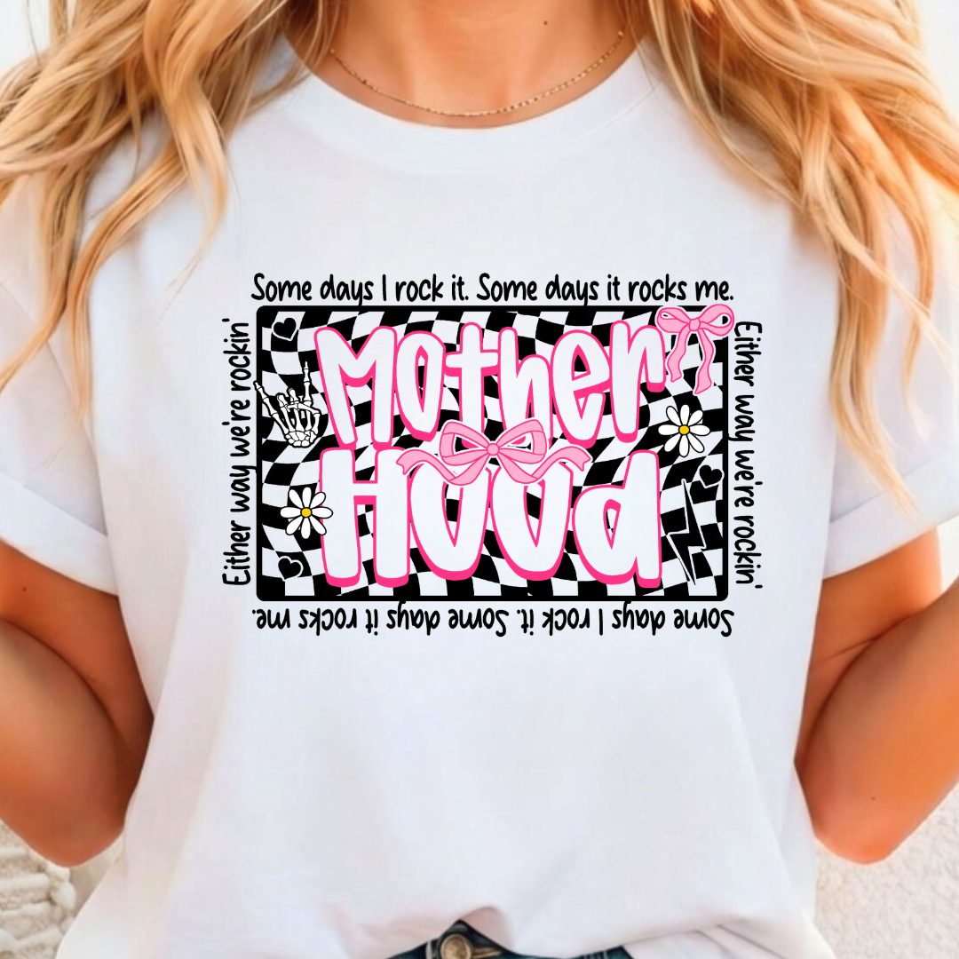 Motherhood Checkered - Full Color DTF T-Shirt Transfer - 415