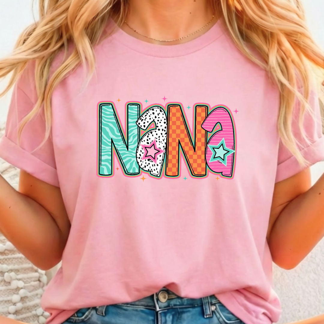 Nana Patterns - Full Color DTF T-Shirt Transfer - 285
